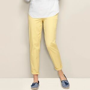 🆕 Talbots The Weekend Chino Yellow Cropped Pants